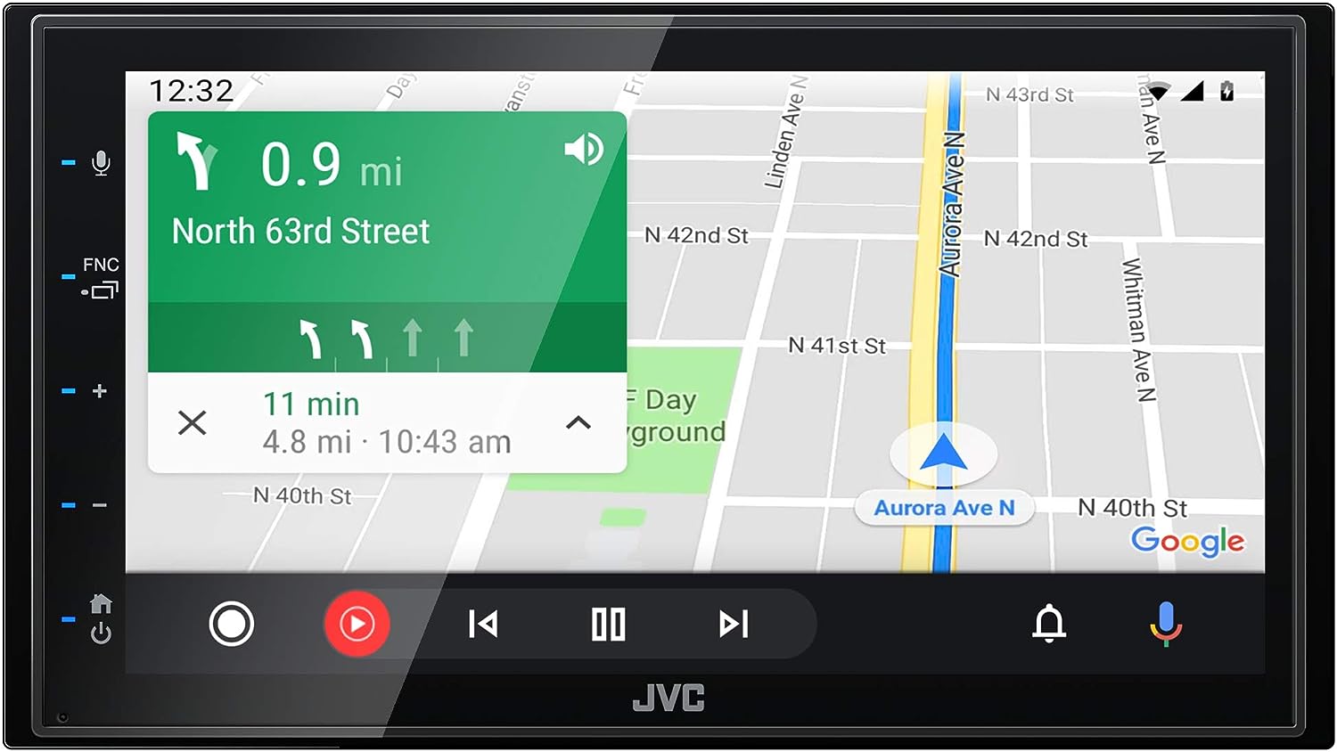 Radio JVC Apple CarPlay Android Auto KW-M56BT
