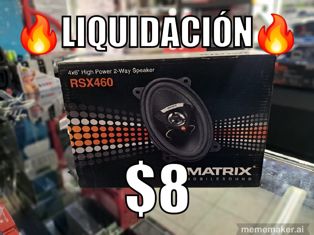 Bocinas Matrix RSX460 / 4x6" (Liquidacion)
