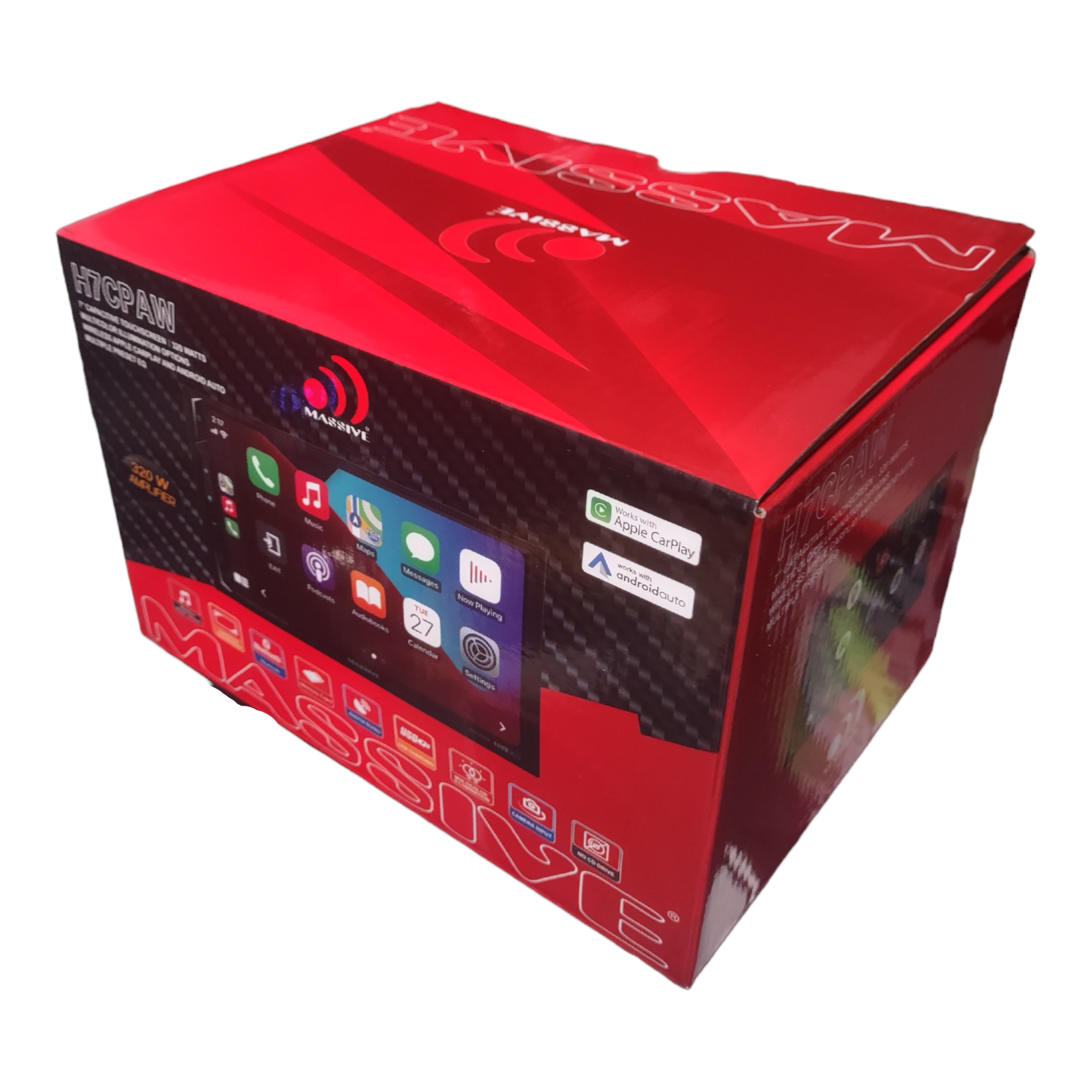 Radio 7" (Wireless) CarPlay Massive Audio H7CPAW (Liquidacion)