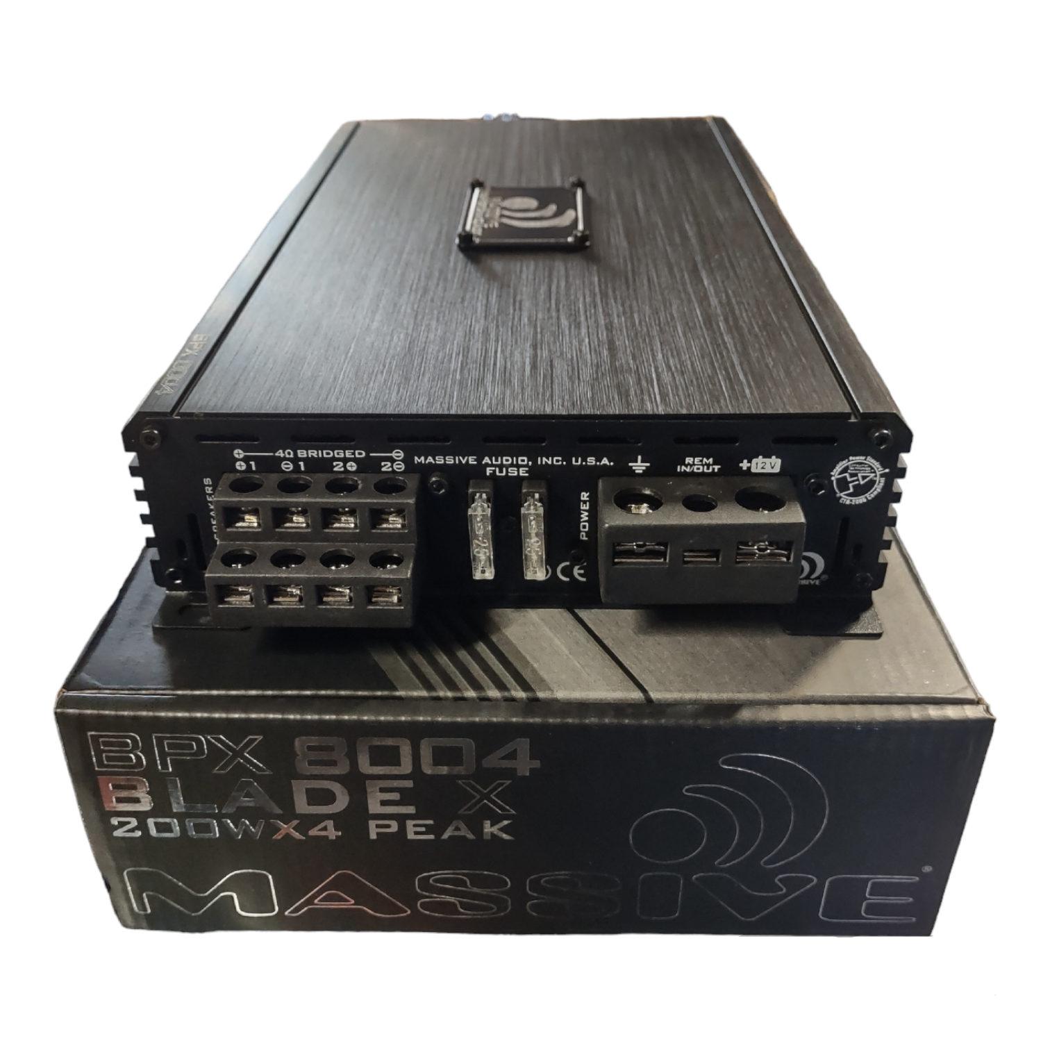 Massive Audio BPX8004 4-Channel Car Audio Amplifier