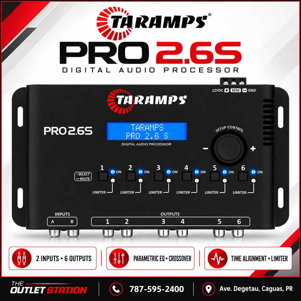 Taramps PRO 2.6S — Digital Audio Processor