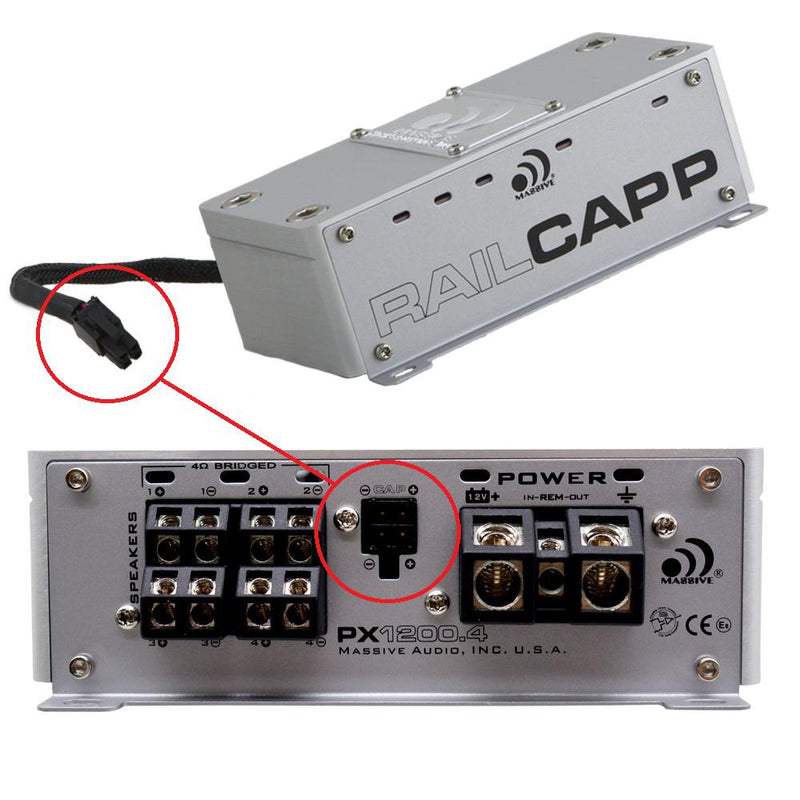 Capacitor 4 Farad Massive Audio RAILCAP P