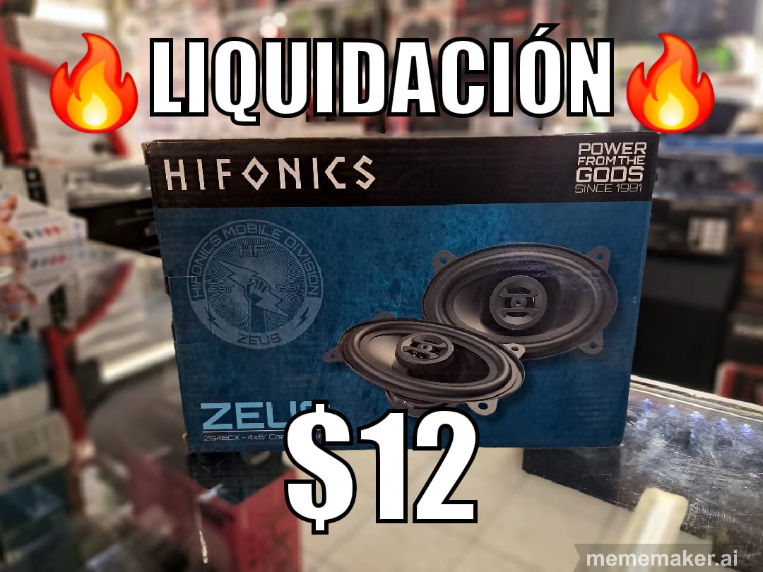 Bocinas Hifonics 4x6" ZS46CX (Liquidacion)