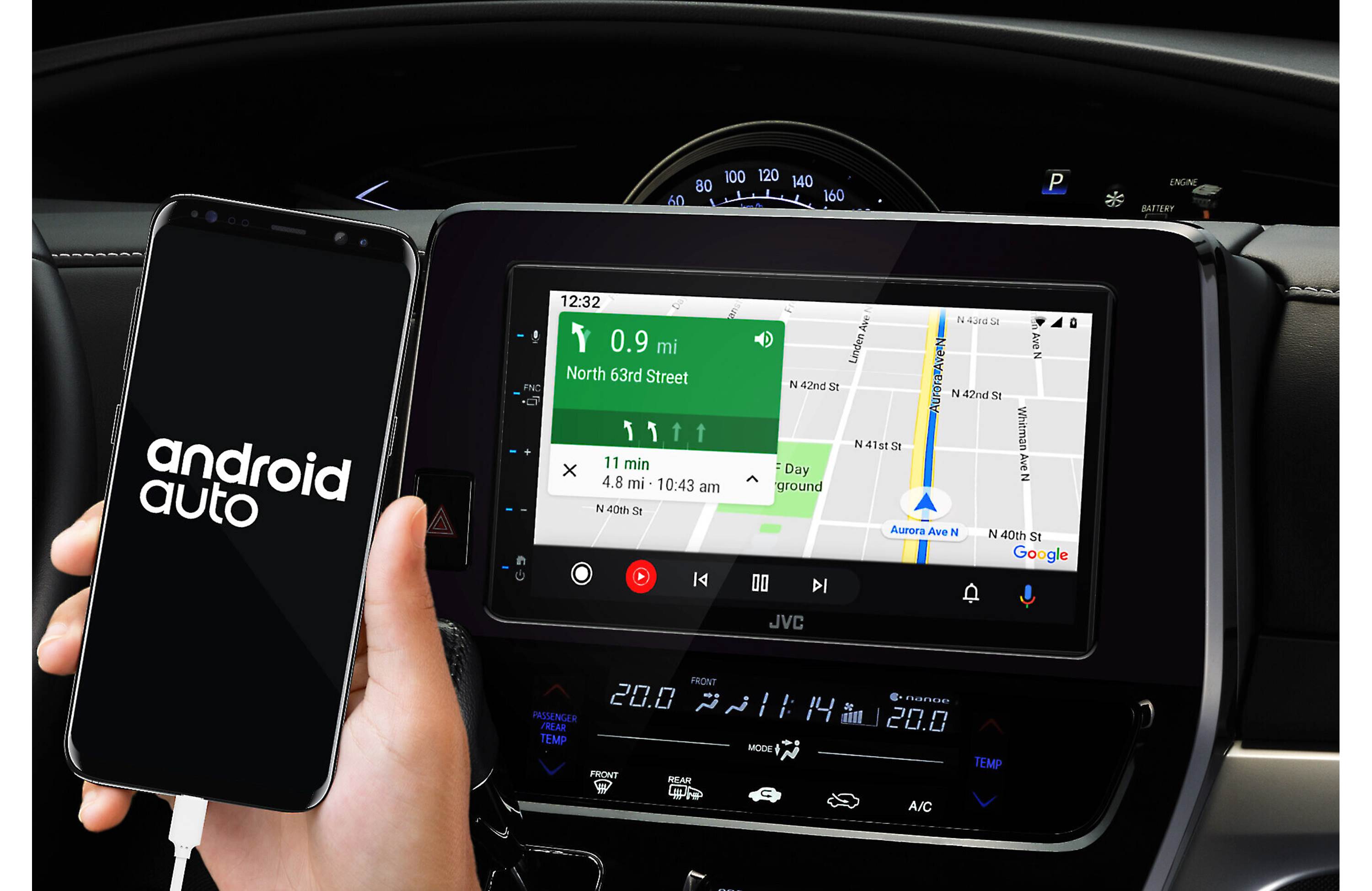 Radio JVC KW-M560BT Apple CarPlay