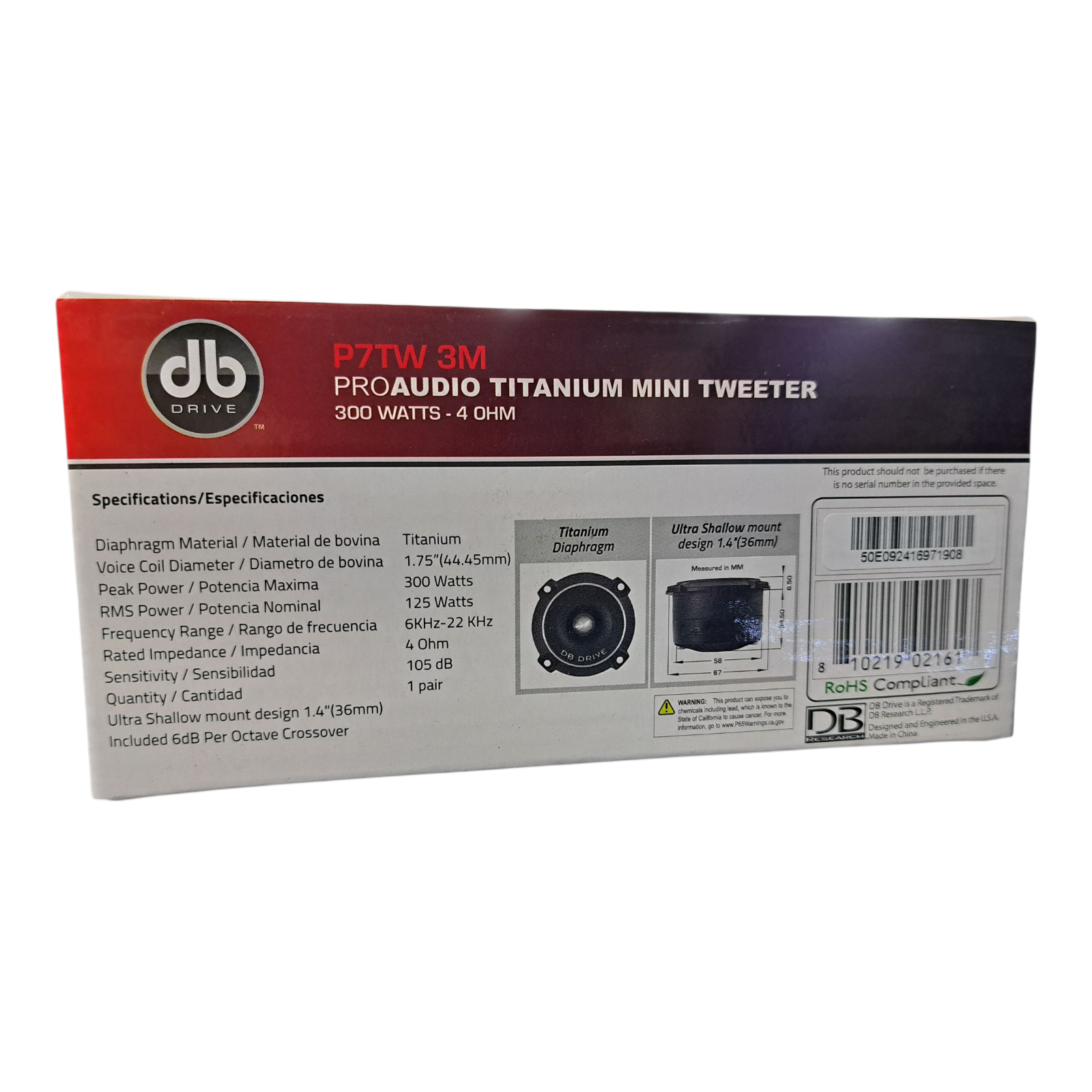 Tweeters 1.75" DB Drive PTW 3M (Par)