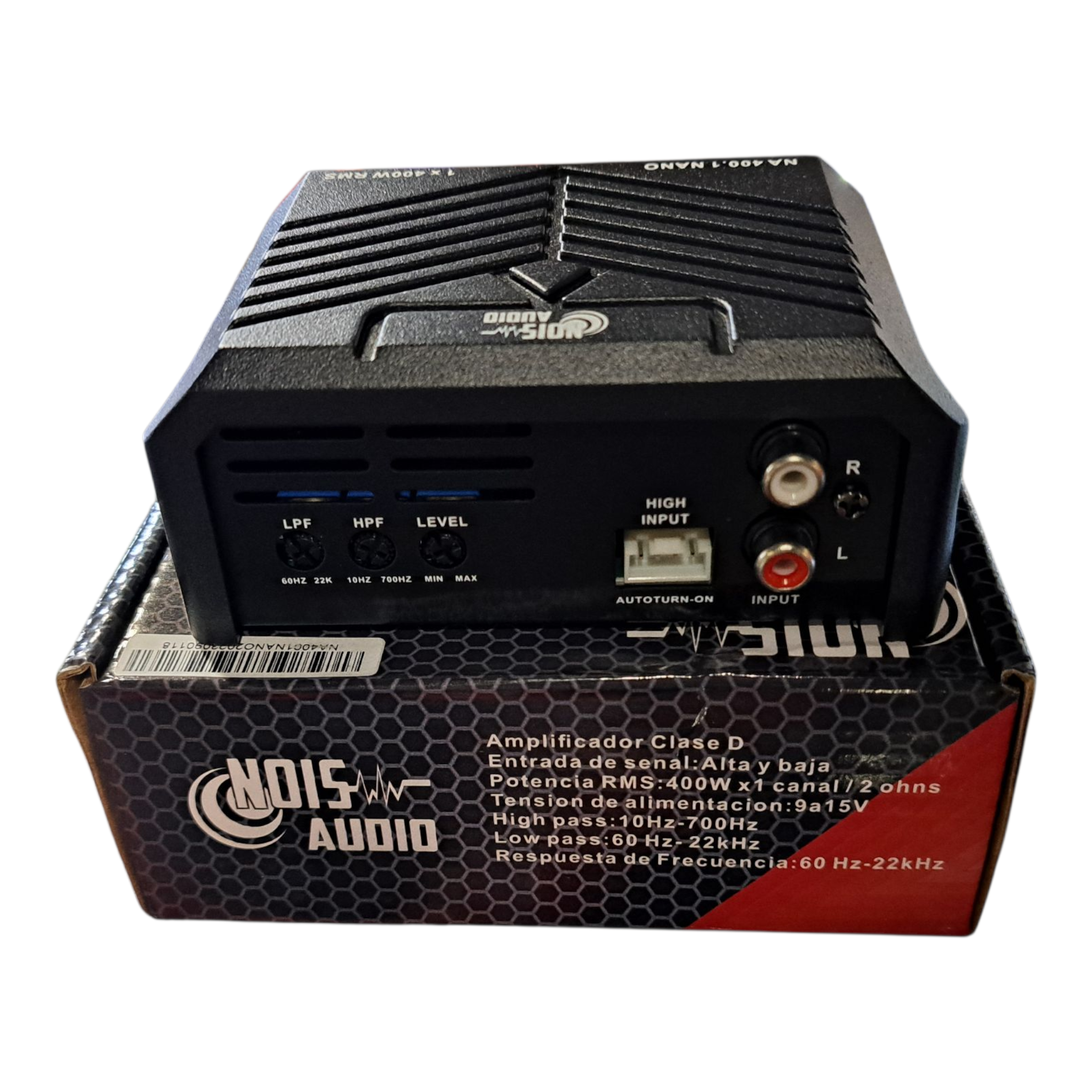 Nois Audio NA400.1 NANO Compact Class D Monoblock Car Amplifier