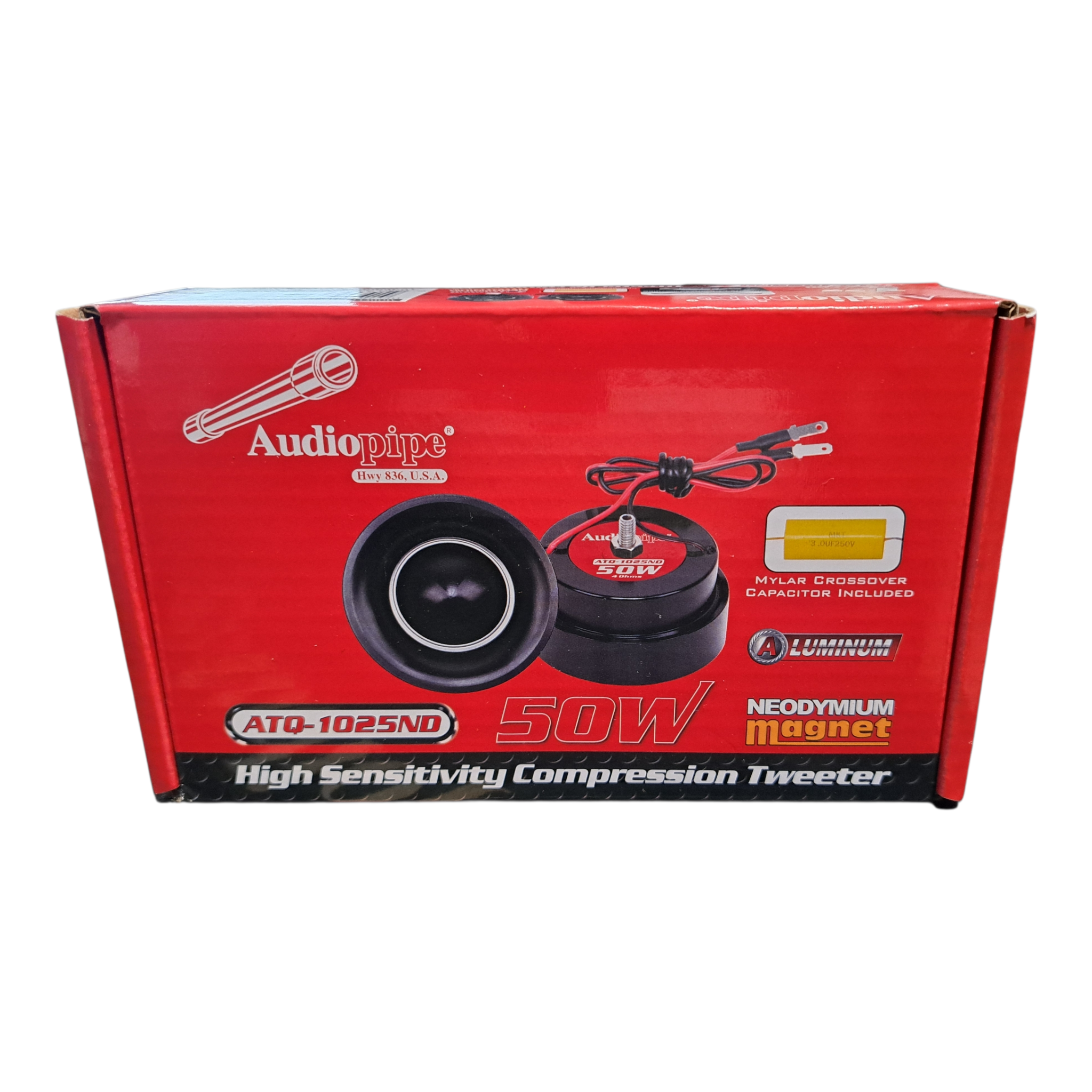 Audiopipe ATQ-1025ND Tweeters 1” 50W – Clear & Powerful Car Audio Highs