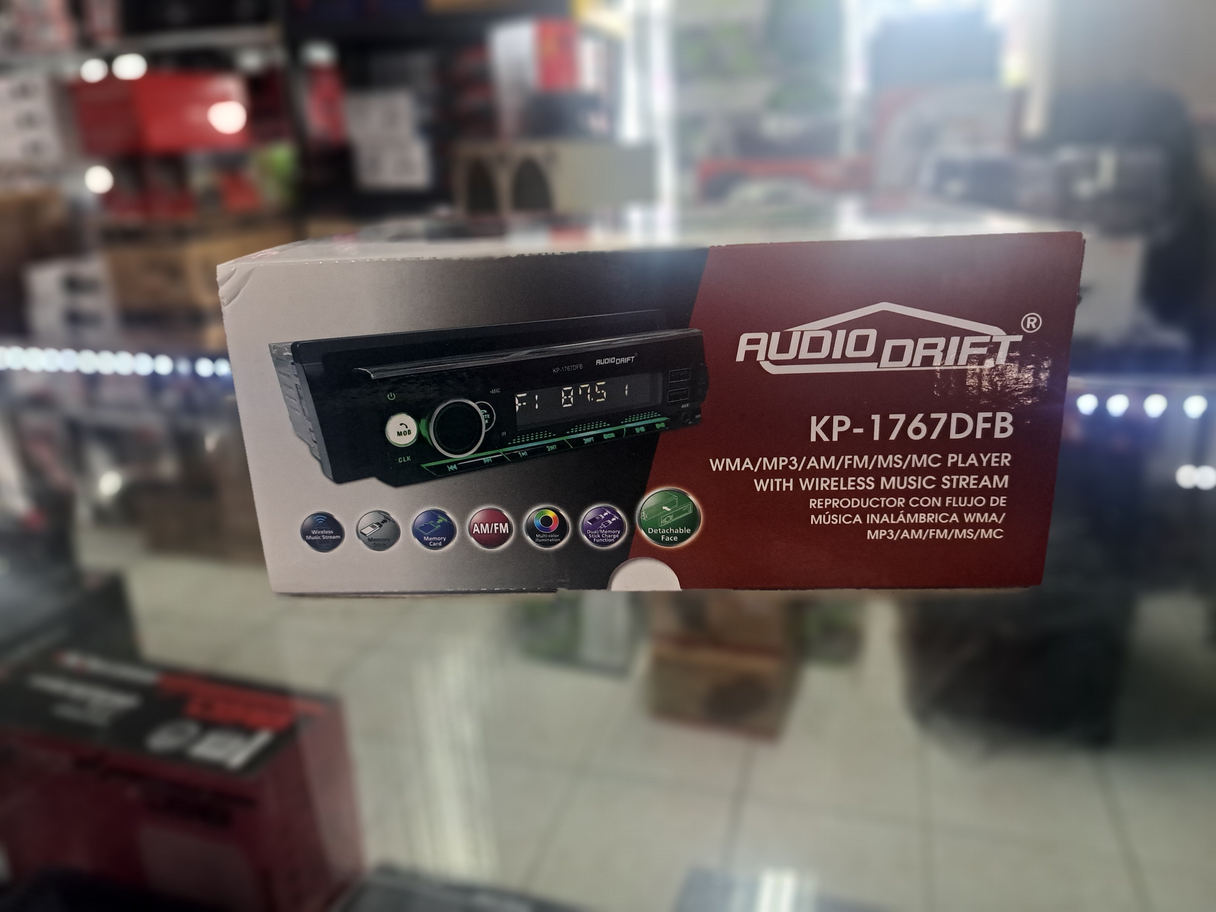 Radio Detachable Face Audiodrift KP-1767DFB