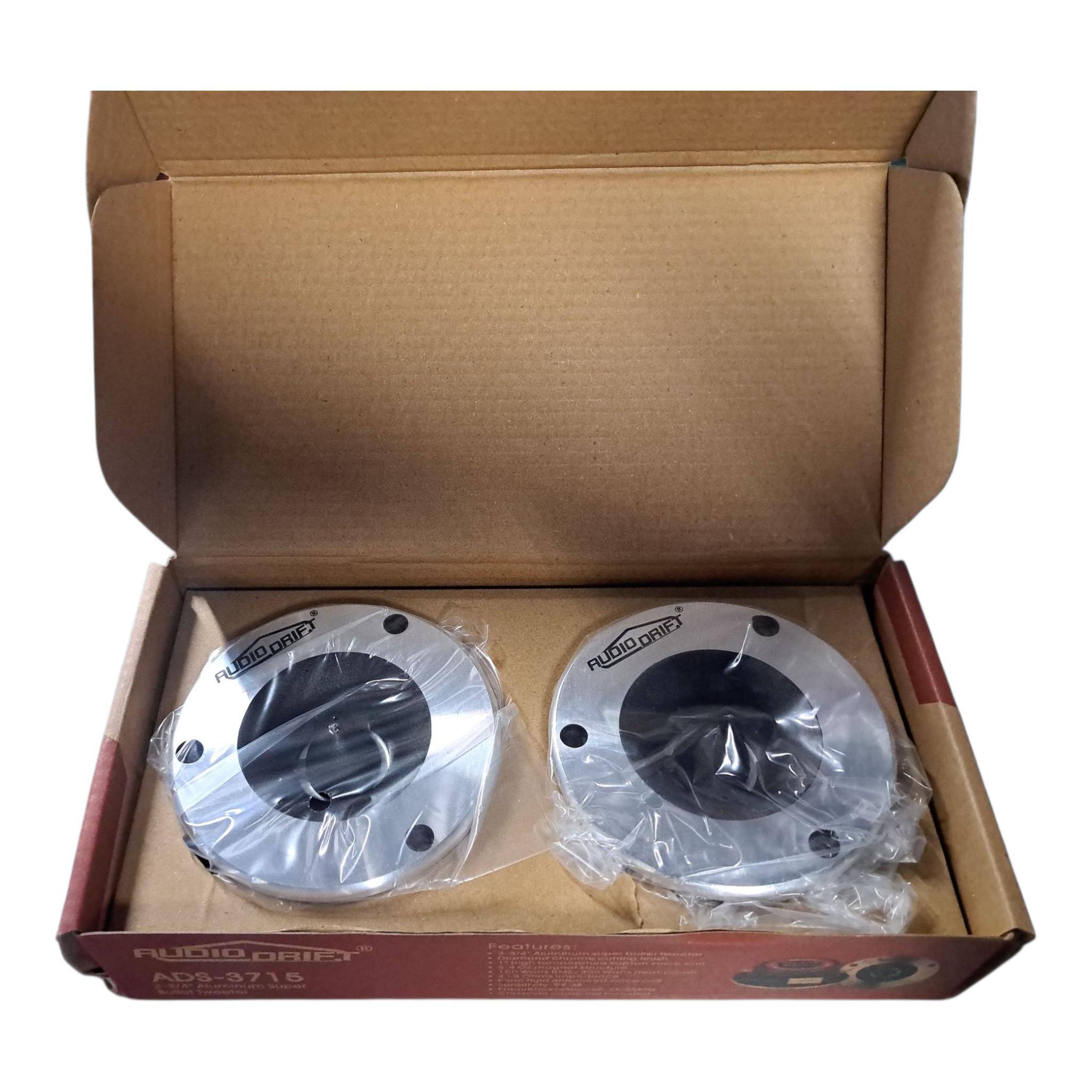Audiodrift ADS‑3715 – 4" Aluminum Super Bullet Tweeters (BFCM)