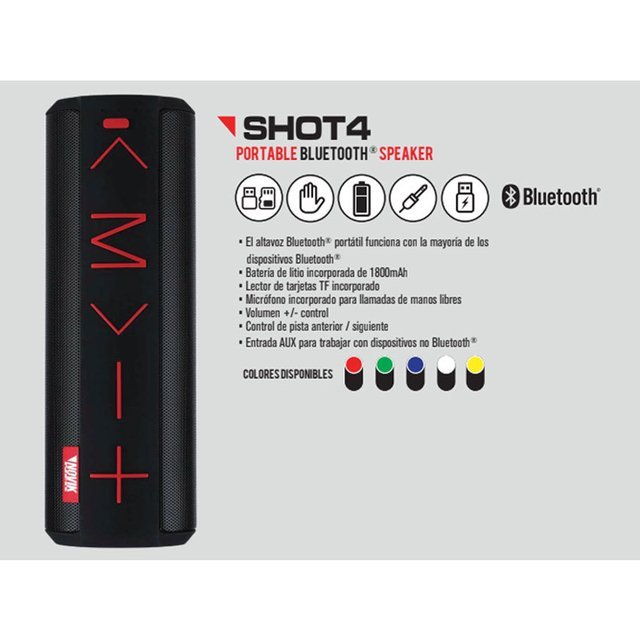Bocina Bluetooth Novik SHOT 4 (Liquidacion)