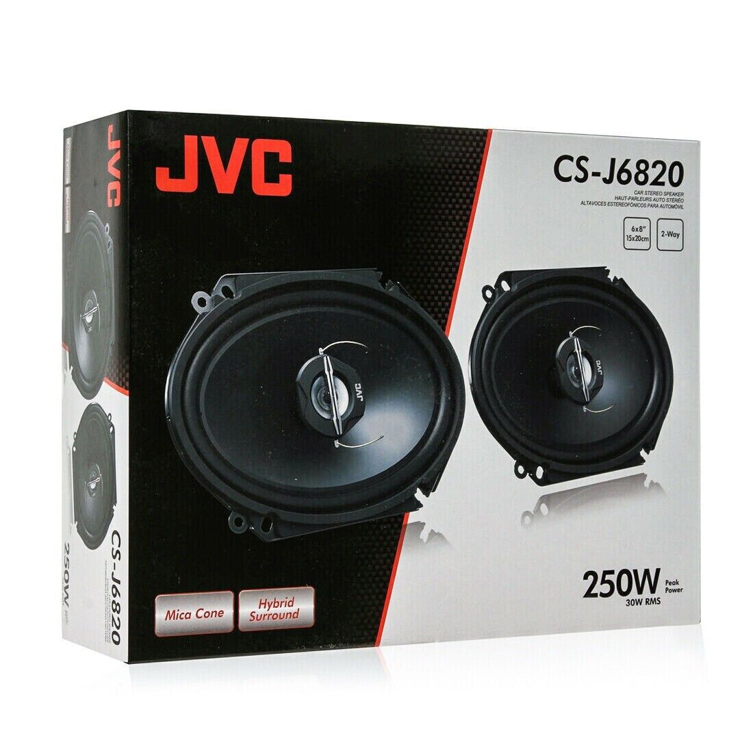 Bocinas JVC 6 x 8" CS-J6820