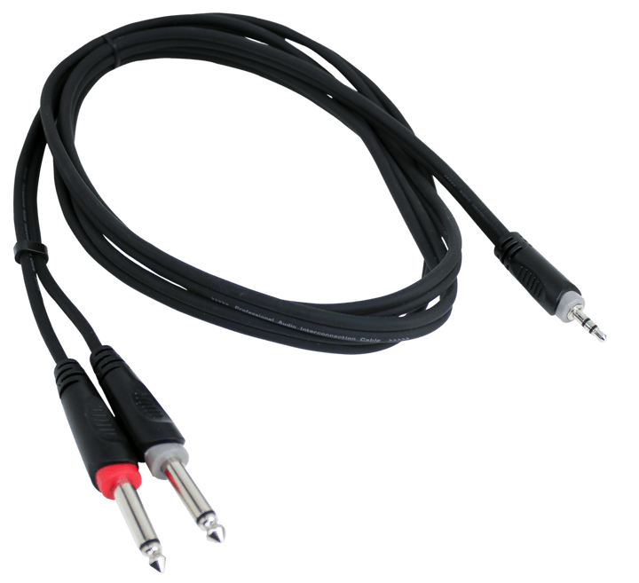 Cable Revolution EXT-20480 3.5mm Stereo Plug - 2 x 1/4’’ Mono Plug