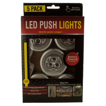 Paquete de 5 luces LED de empuje OT798 (Liquidacion)