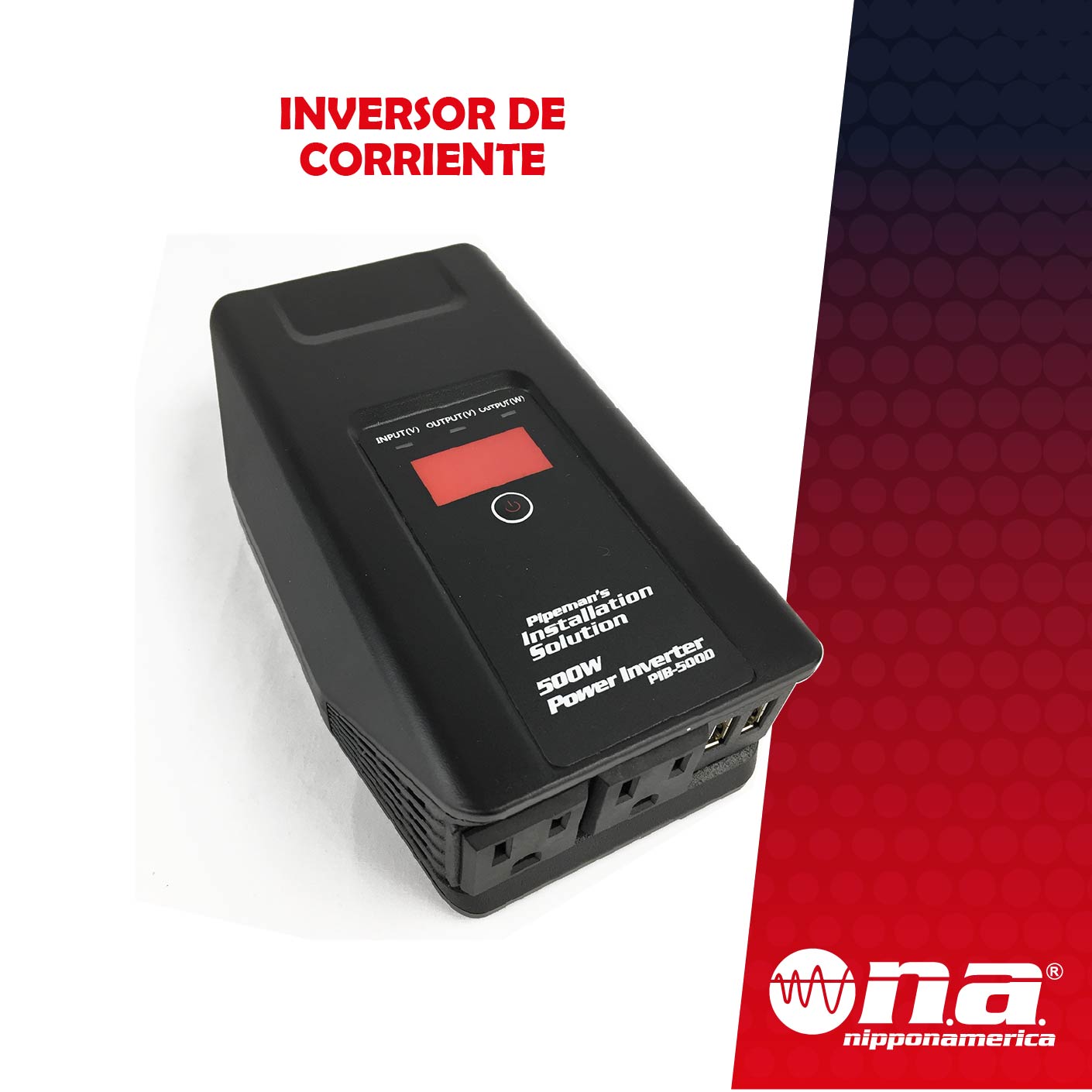 Power Inverter 500 Watts NA PIB-500D