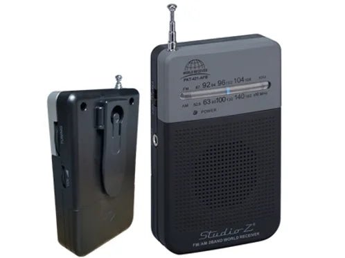 Radio AM / FM de Baterias AA PKT-421-AFB