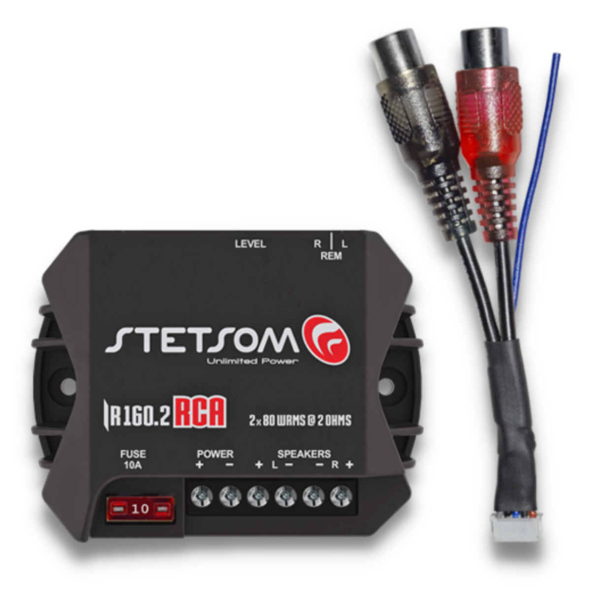 Stetsom IR160.2 RCA2 – 2-Channel Full-Range Amplifier 160W RMS