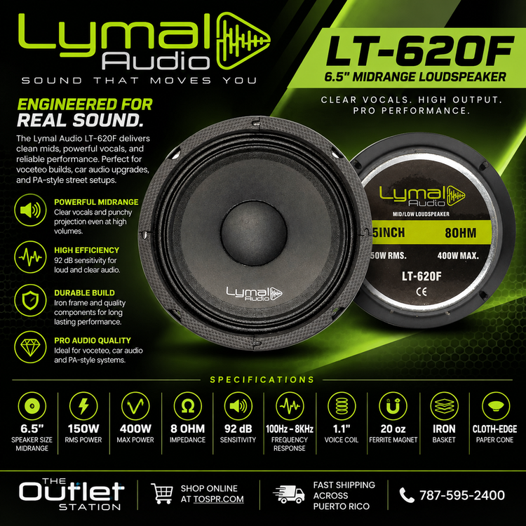 Lymal Audio LT-620F 6.5" Midrange Speaker