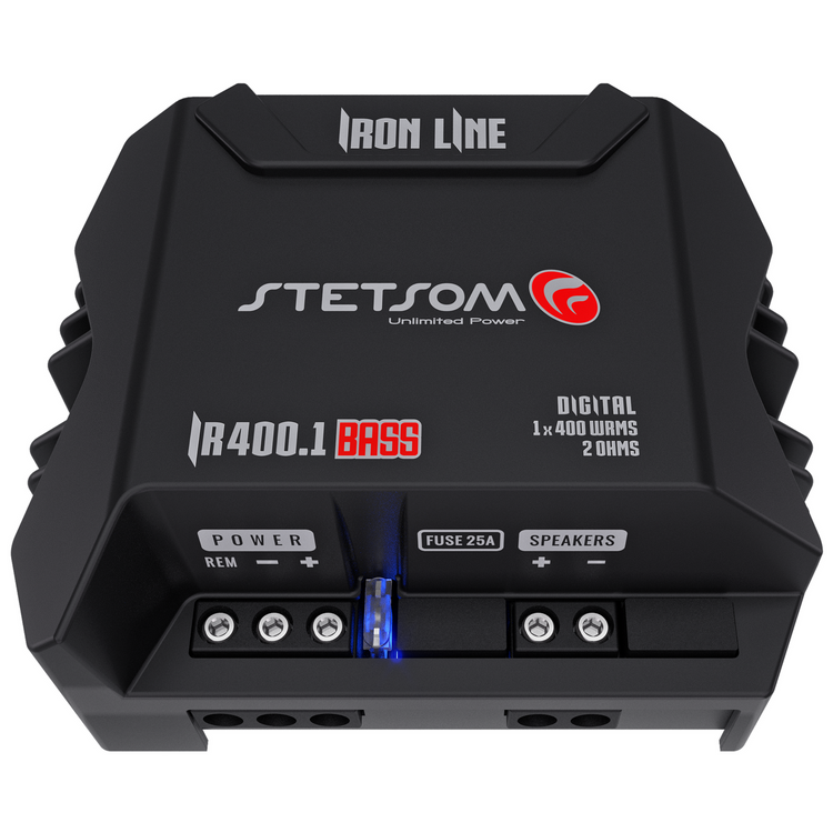 Stetsom IR 400.1 BASS – 400W RMS Digital Mono Amplifier – 2 Ohm