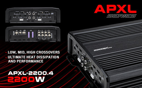 Amplificador 4ch Audiopipe APXL-2200.4