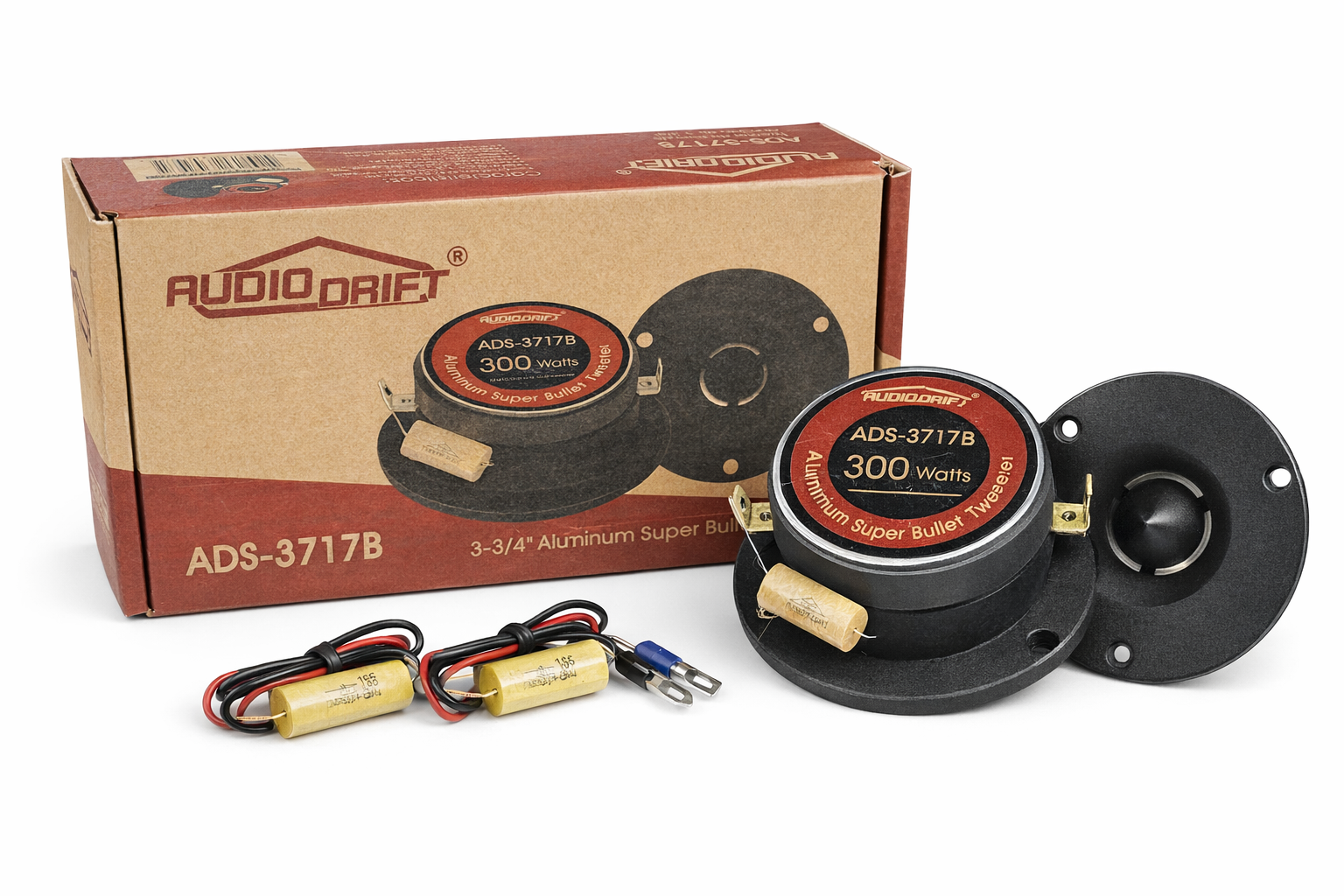 Audiopipe ADS-3717B Aluminum Super Bullet Tweeter 3.75" – 300W Peak