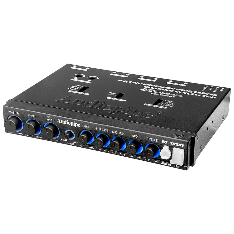 Audiopipe EQ-595BT 4-Band Bluetooth Car Audio Equalizer