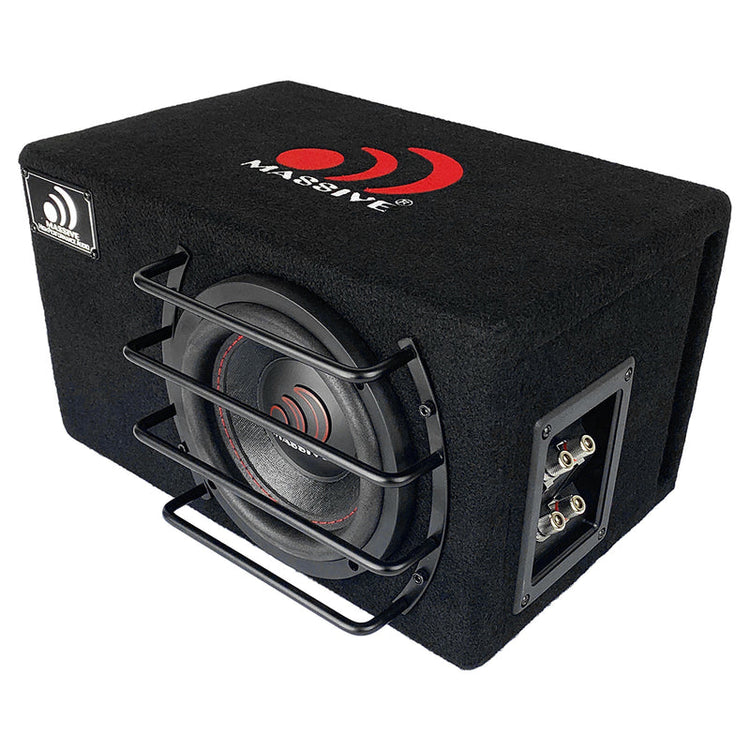 Massive Audio BG8 8" Ported Subwoofer Pre-Loaded Box