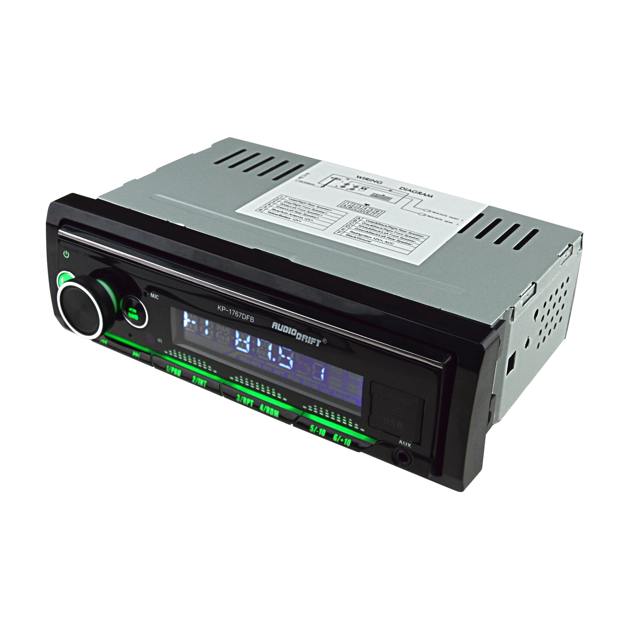 Audiodrift KP-1767DFB – Detachable Face Bluetooth Car Stereo