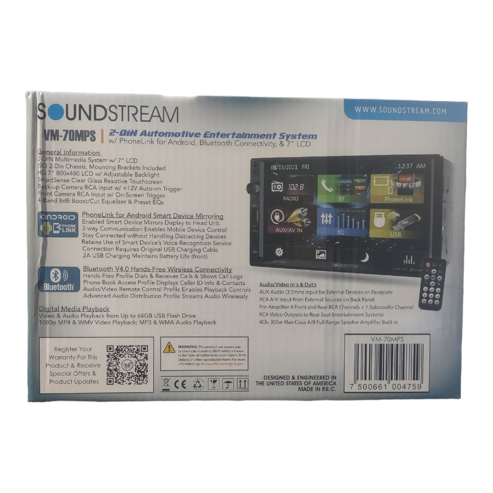 Radio Soundstream VM-70MPS