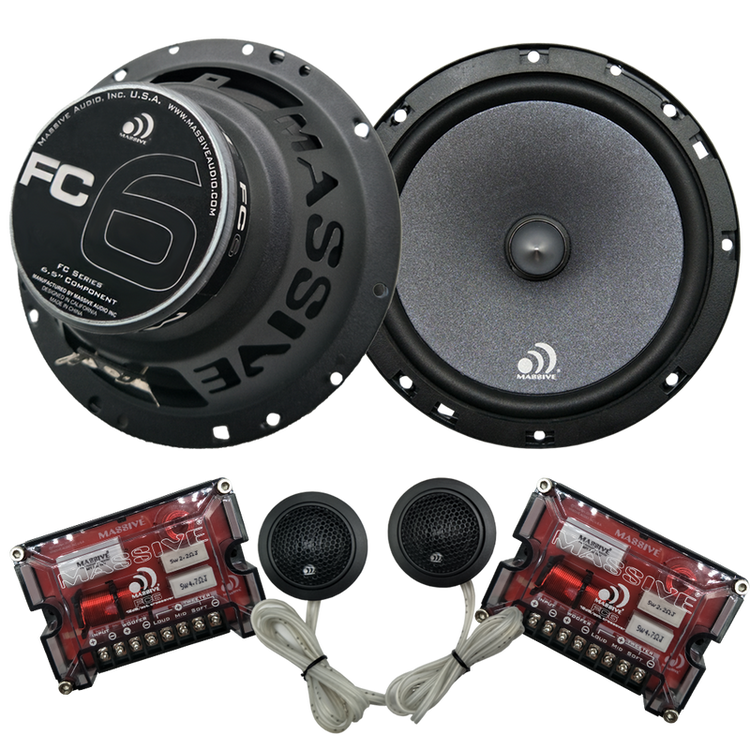 Massive Audio FC6 | 6.5" Component Kit Car Speakers
