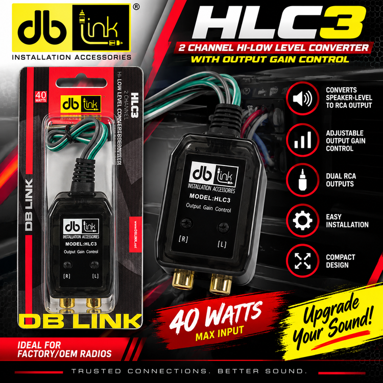 DB Link HLC3 2-Channel Hi-Low Converter with Gain Control