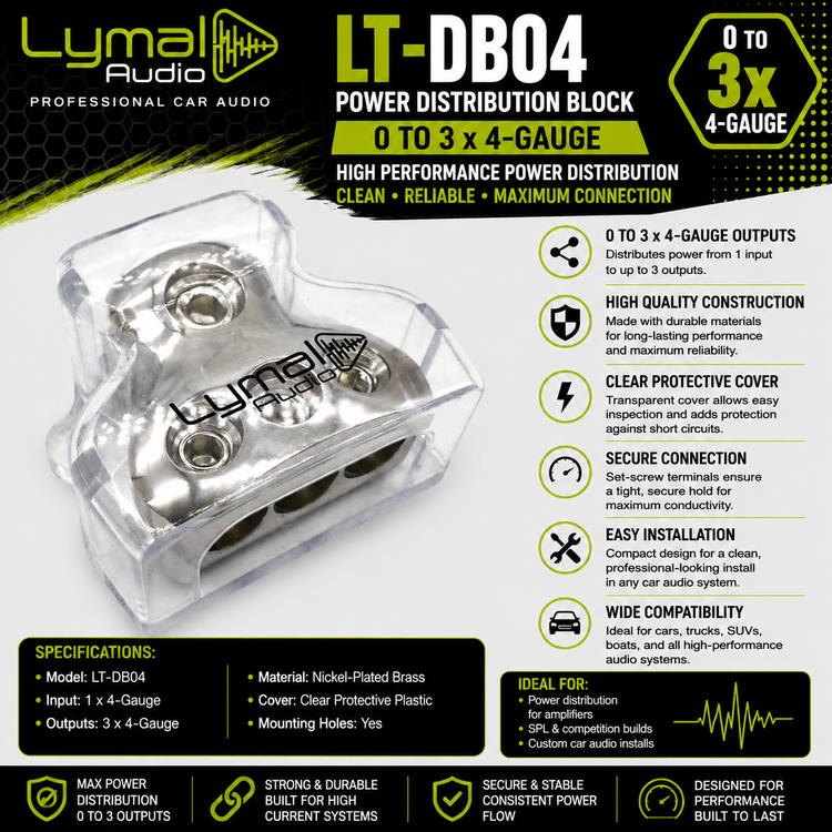 Lymal Audio LT-DB04 Power Distribution Block