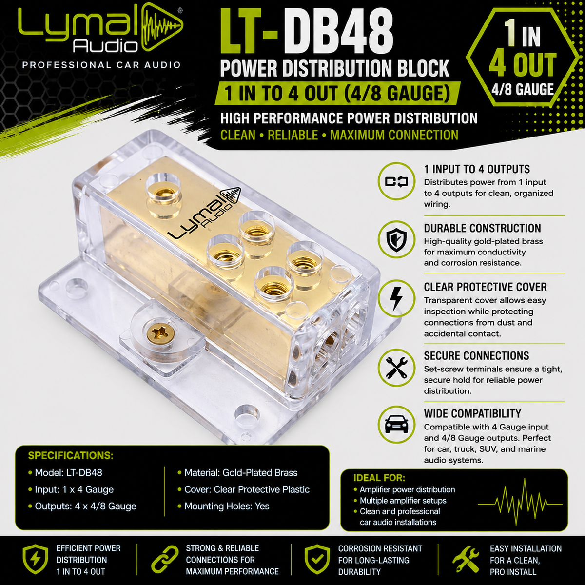 Lymal Audio LT-DB48 Power Distribution Block