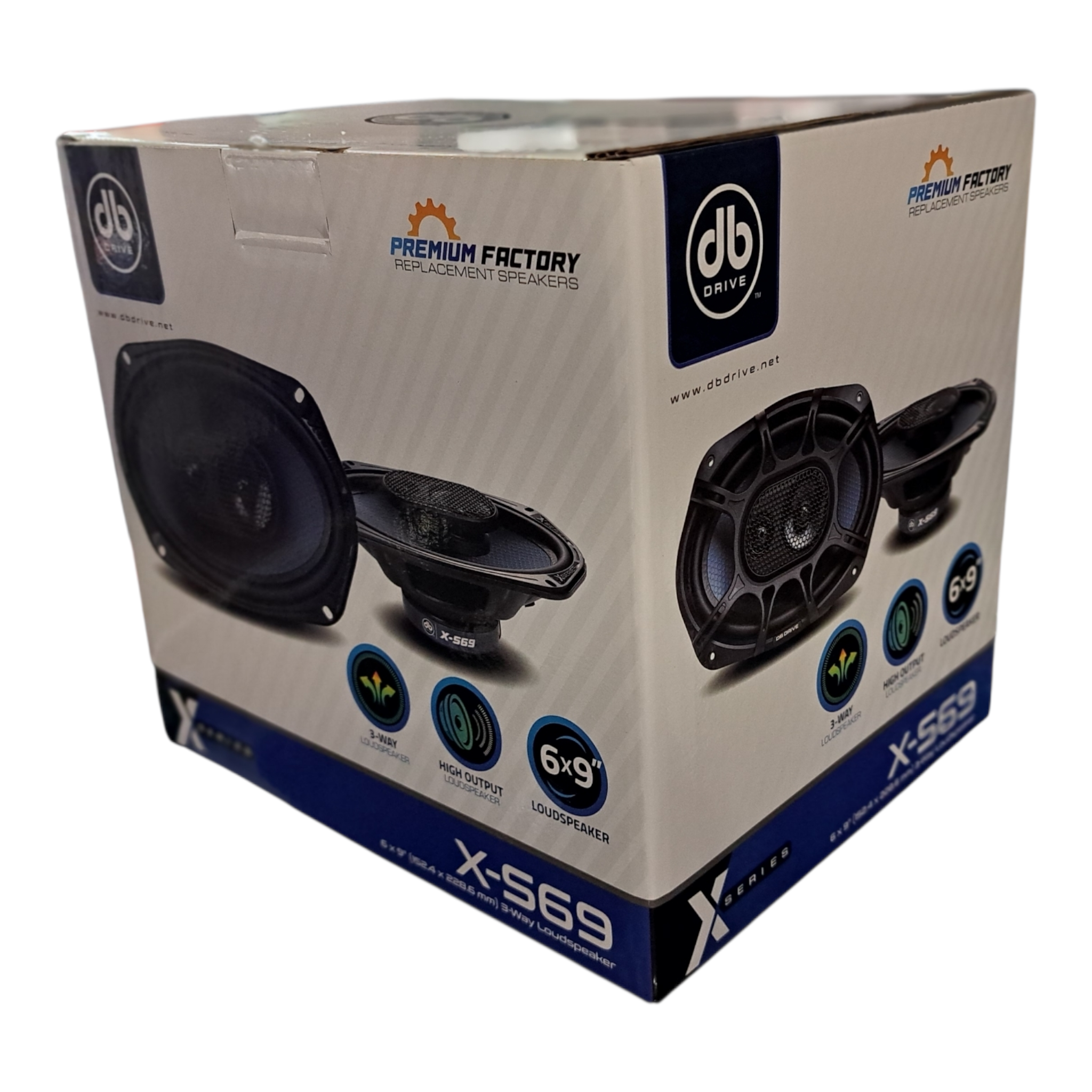 DB Drive X-S69 – 6x9" 2-Way Coaxial Speakers (Pair)