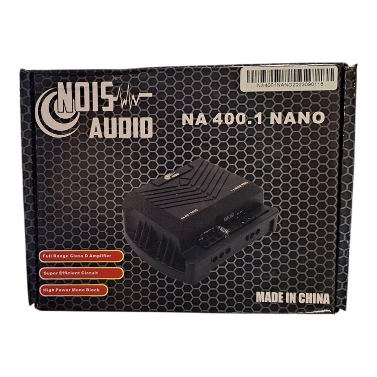 Nois Audio NA400.1 NANO Compact Class D Monoblock Car Amplifier