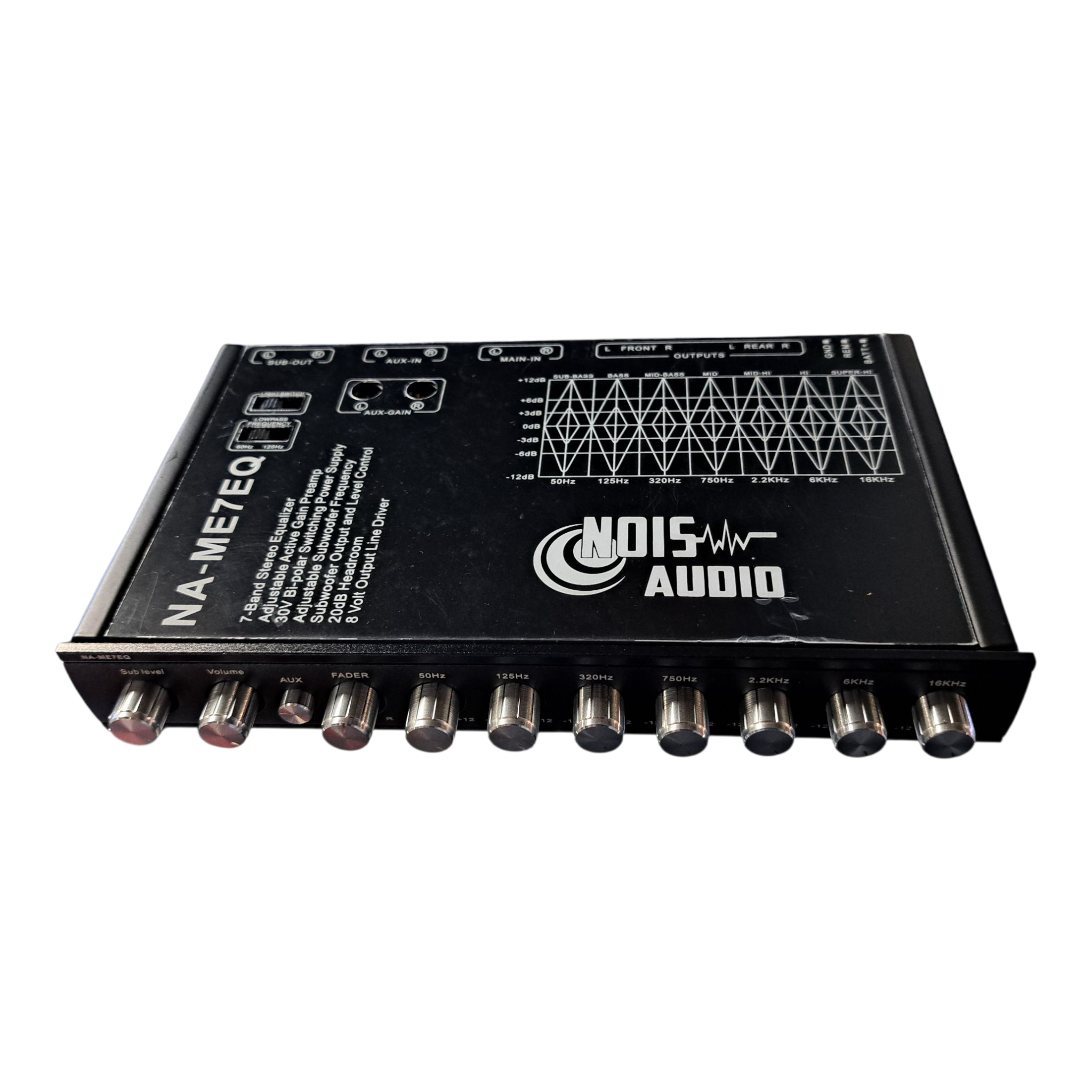 Nois Audio NA-ME7EQ – 7-Band Car Equalizer with 8V Line Driver
