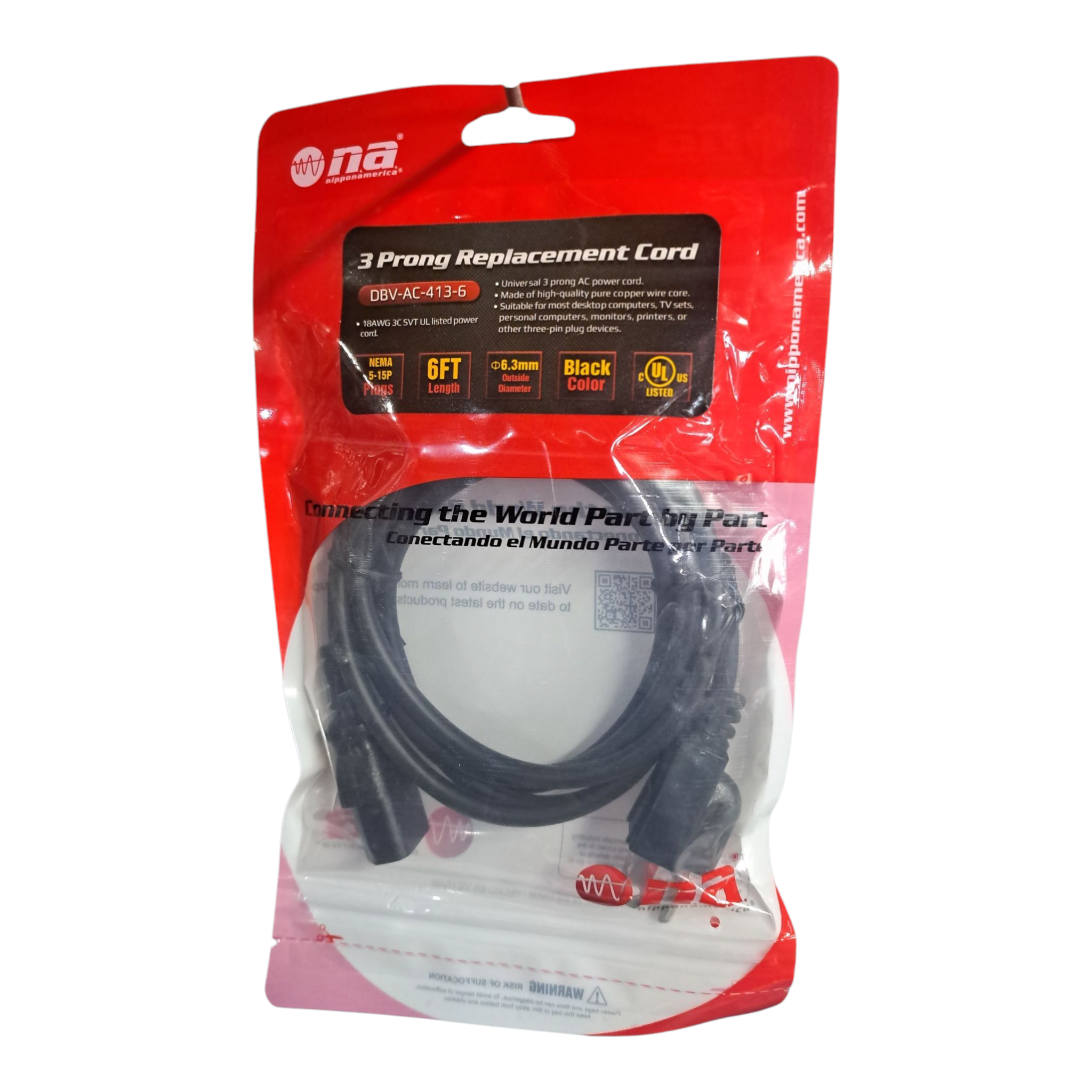Cable Power Computer 6FT Nippon DBV-AC-413-6