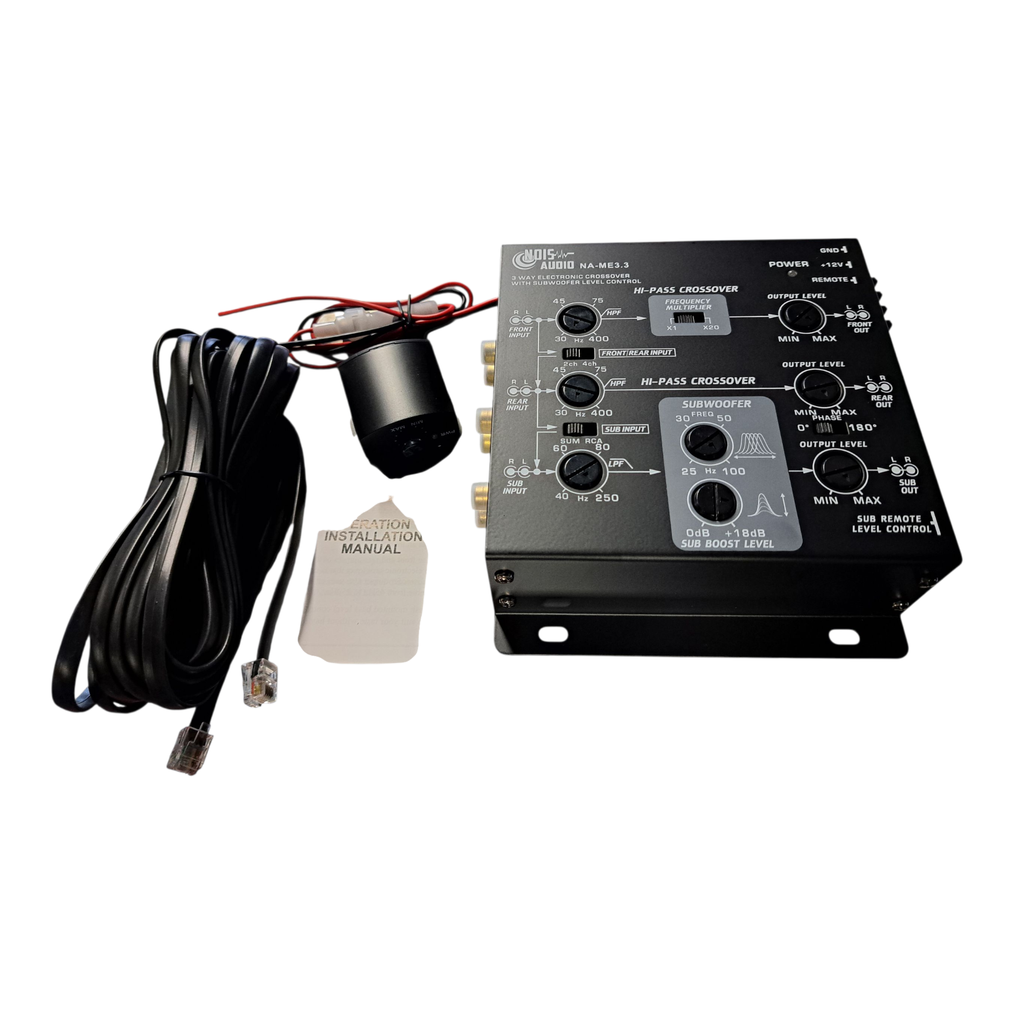 Nois Audio NA-ME3.3 – 3-Way Electronic Crossover with Line Driver