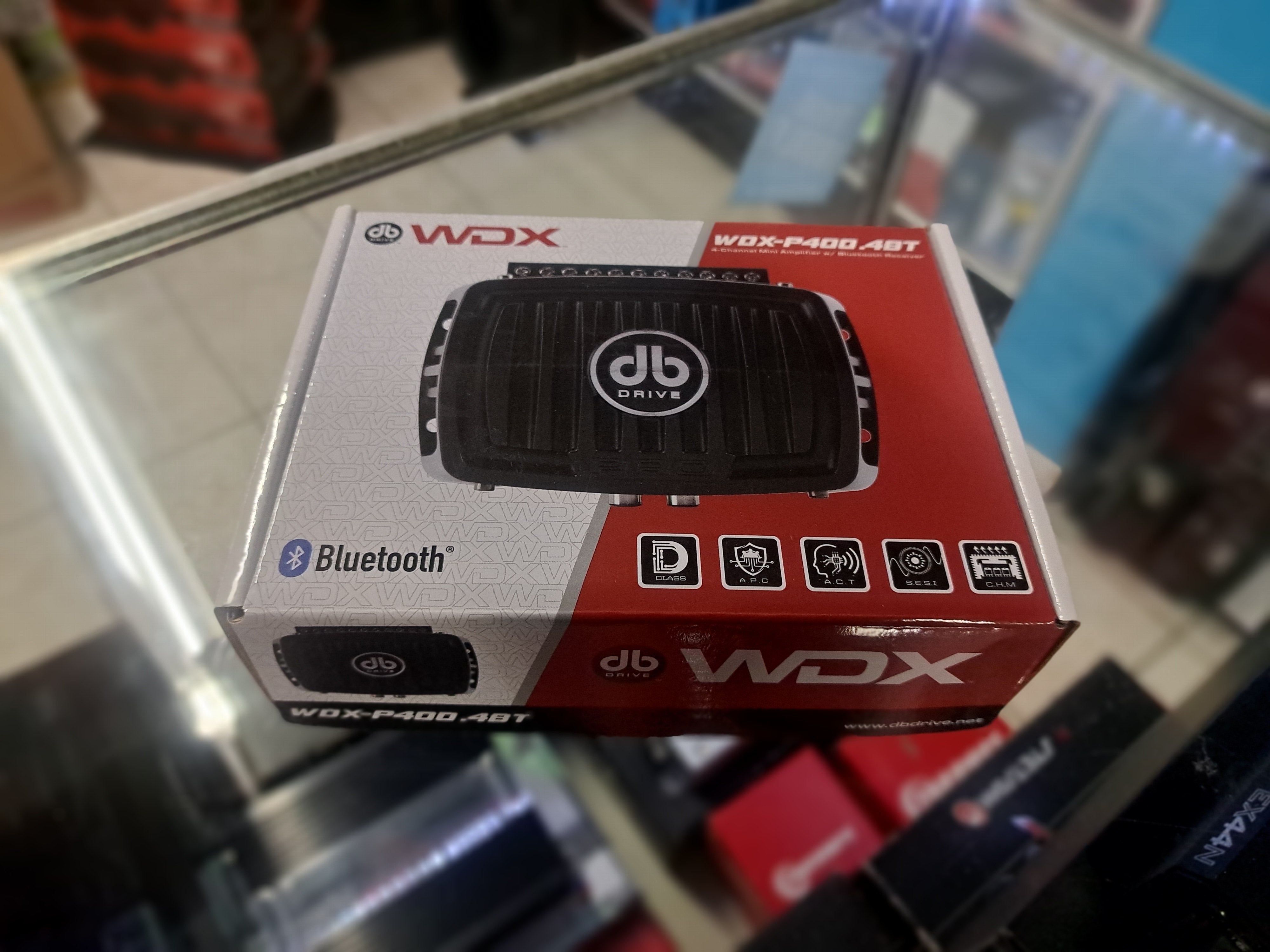 DB Drive WDX P400.4BT – Mini Powersports 4-Channel Amplifier with Bluetooth