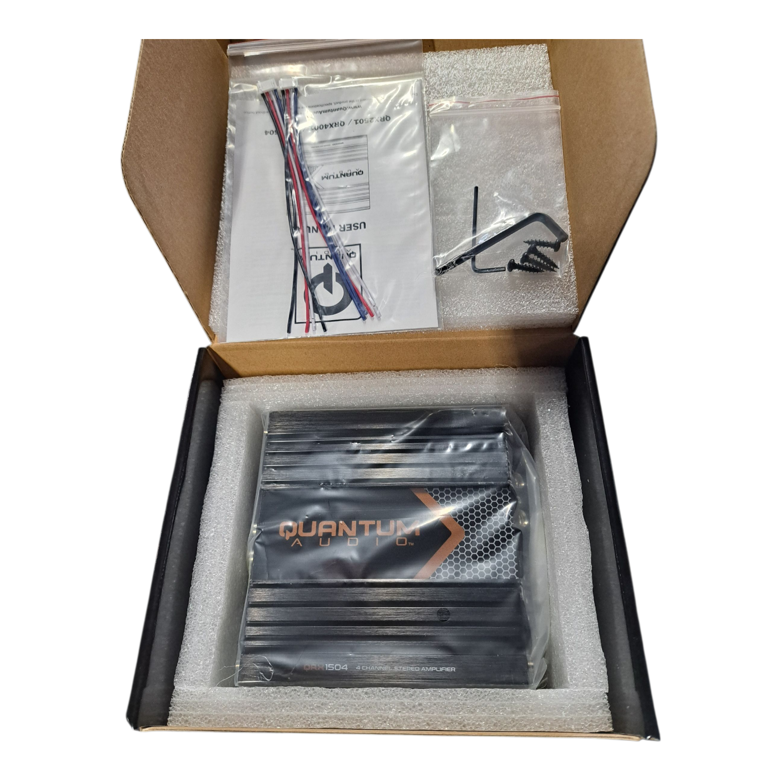 Quantum Audio QRX1504 4-Channel Car Audio Amplifier (BFCM)