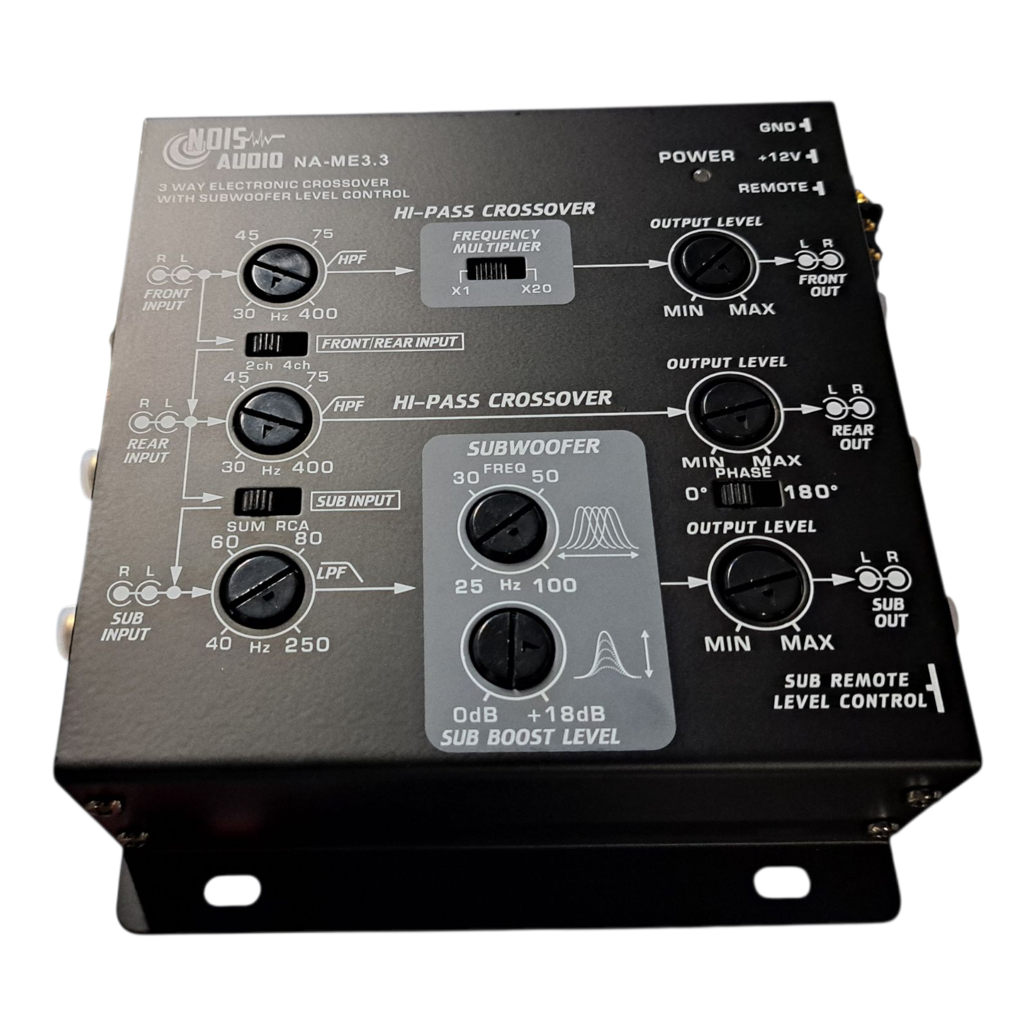 Nois Audio NA-ME3.3 – 3-Way Electronic Crossover with Line Driver