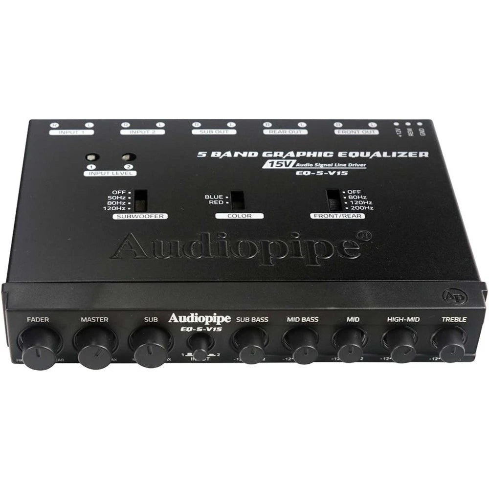 Equalizer 15 Voltios Audiopipe EQ-5-V15