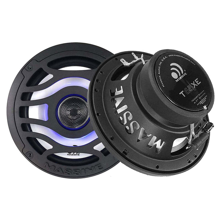 Massive Audio T65XE | 6.5" Marine Coaxial LED Speakers