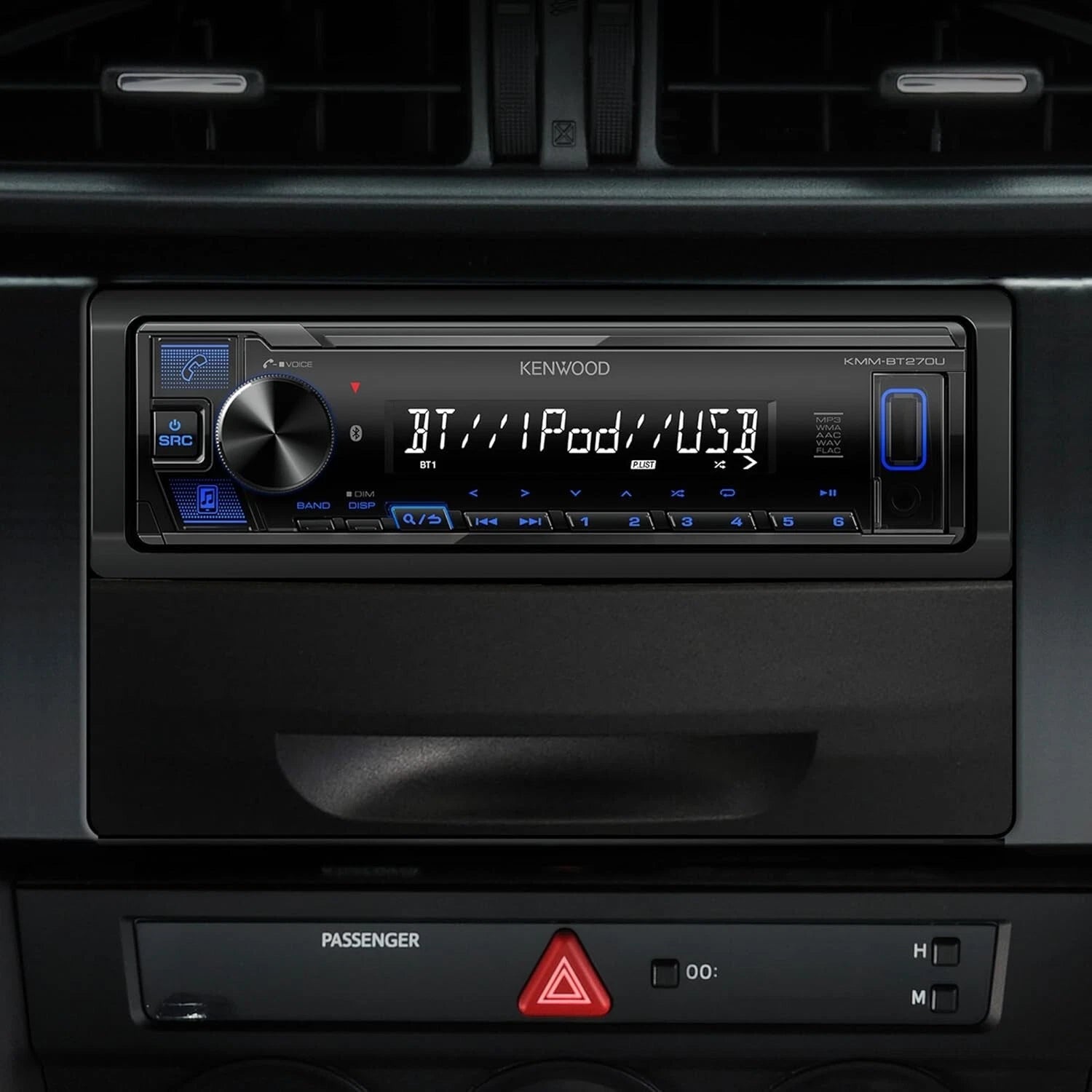 KENWOOD KMM-BT270U Single DIN Bluetooth Digital Media Receiver