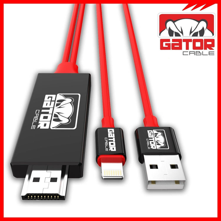 iPhone to HDMI TV Mirroring Cable 6FT Lightning to HDMI Adapter