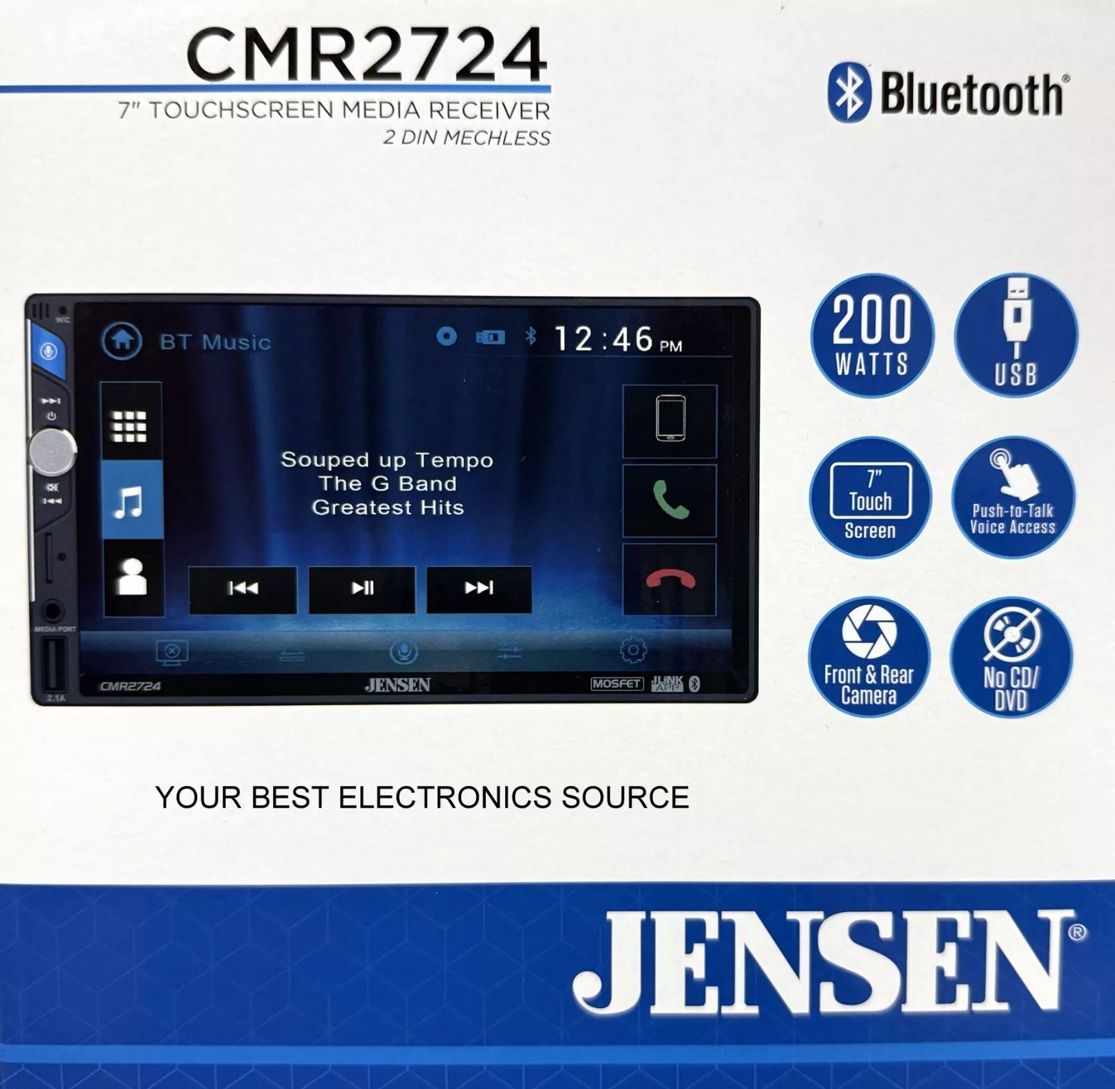 Radio 7" Bluetooth Jensen CMR2724