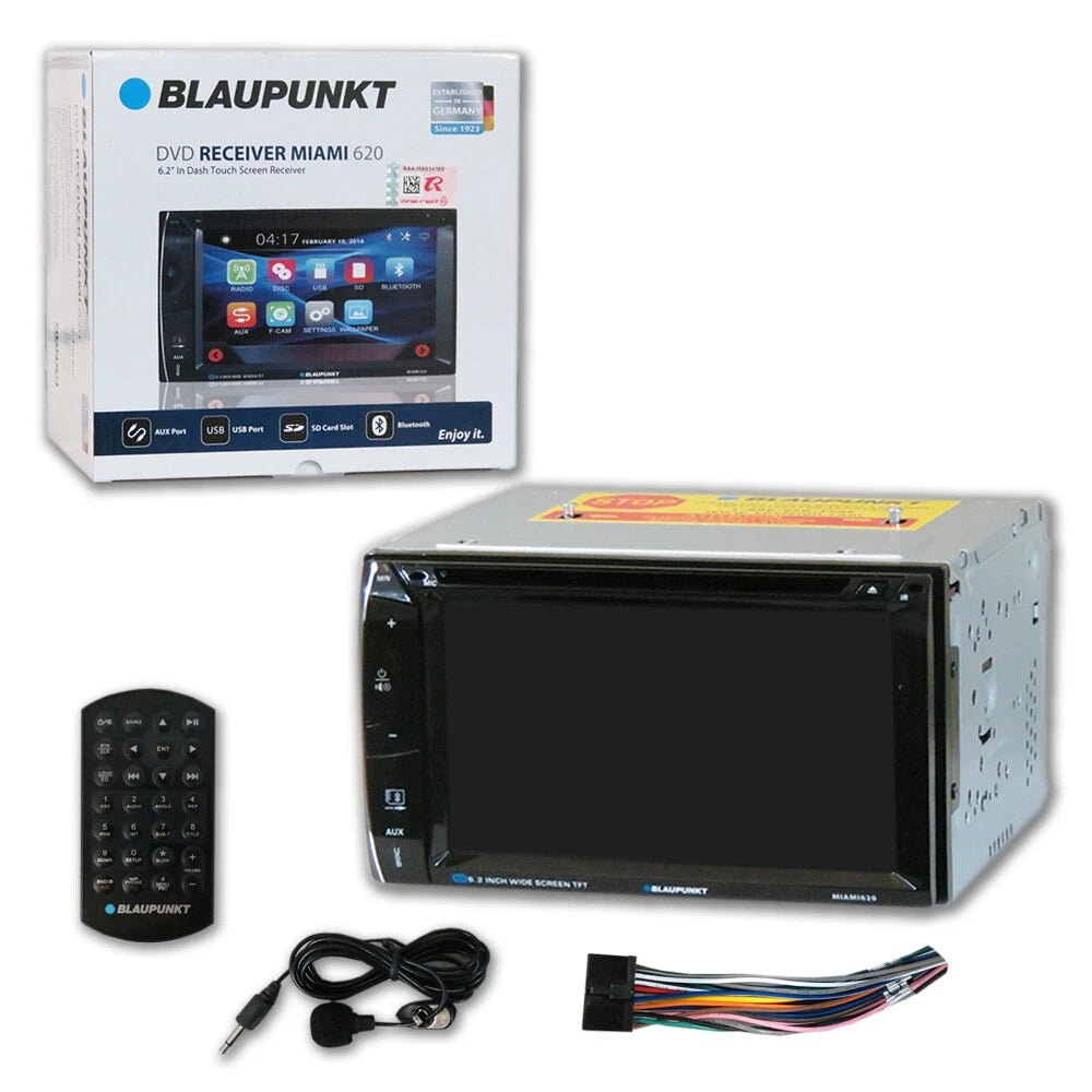 Blaupunkt Miami 620 2-DIN CD/DVD Touchscreen Bluetooth USB AUX