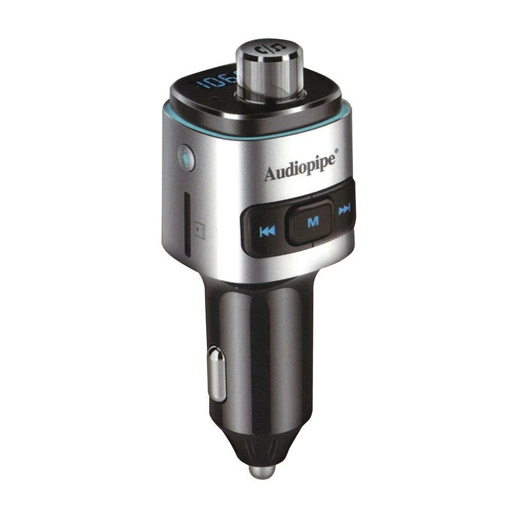 Audiopipe AIQ1000BHQ Bluetooth Car Charger – FM Transmitter & USB