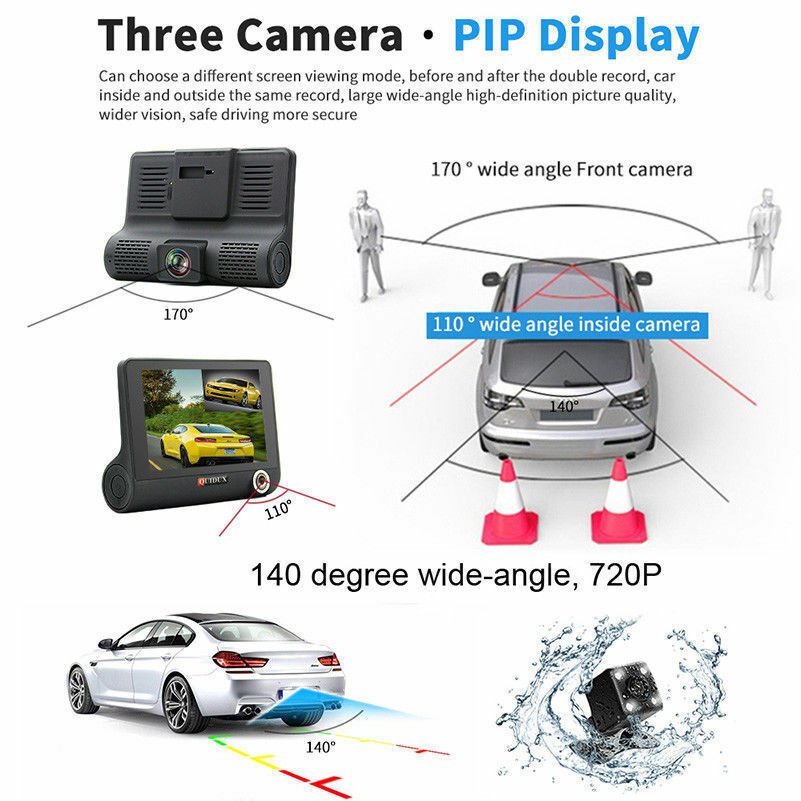 1080P Car DVR Dual Lens Dash Cam