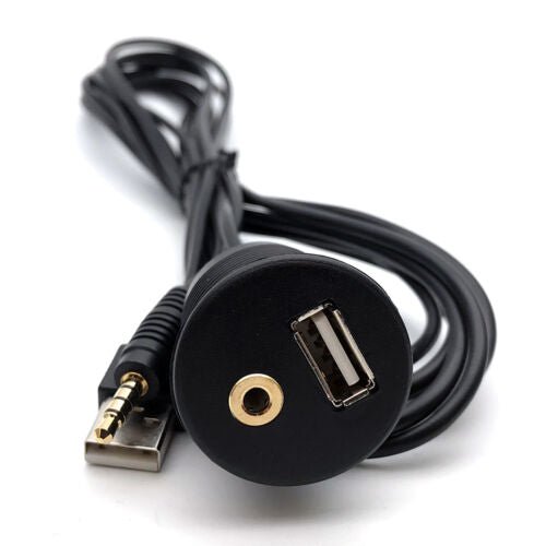 Adapter USB 3.5mm 1/8 Aux Extension Cable