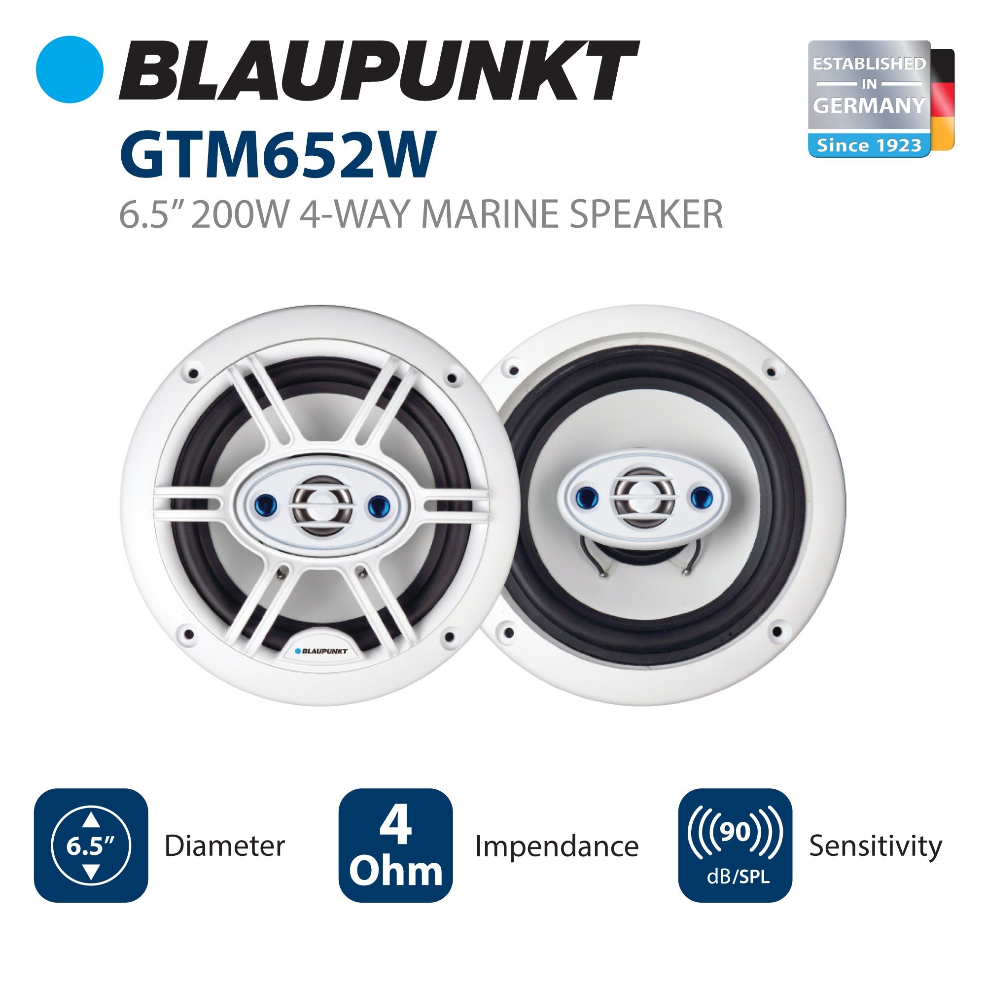 Bocinas Marinas Blaupunkt GTM652W